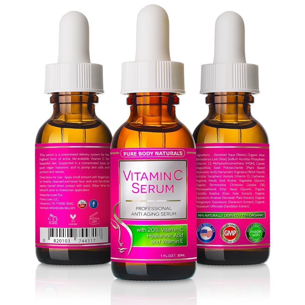 Vitamin C Serum for Face with Hyaluronic Acid Vitamin C Serum for Face with Hyaluronic Acid
