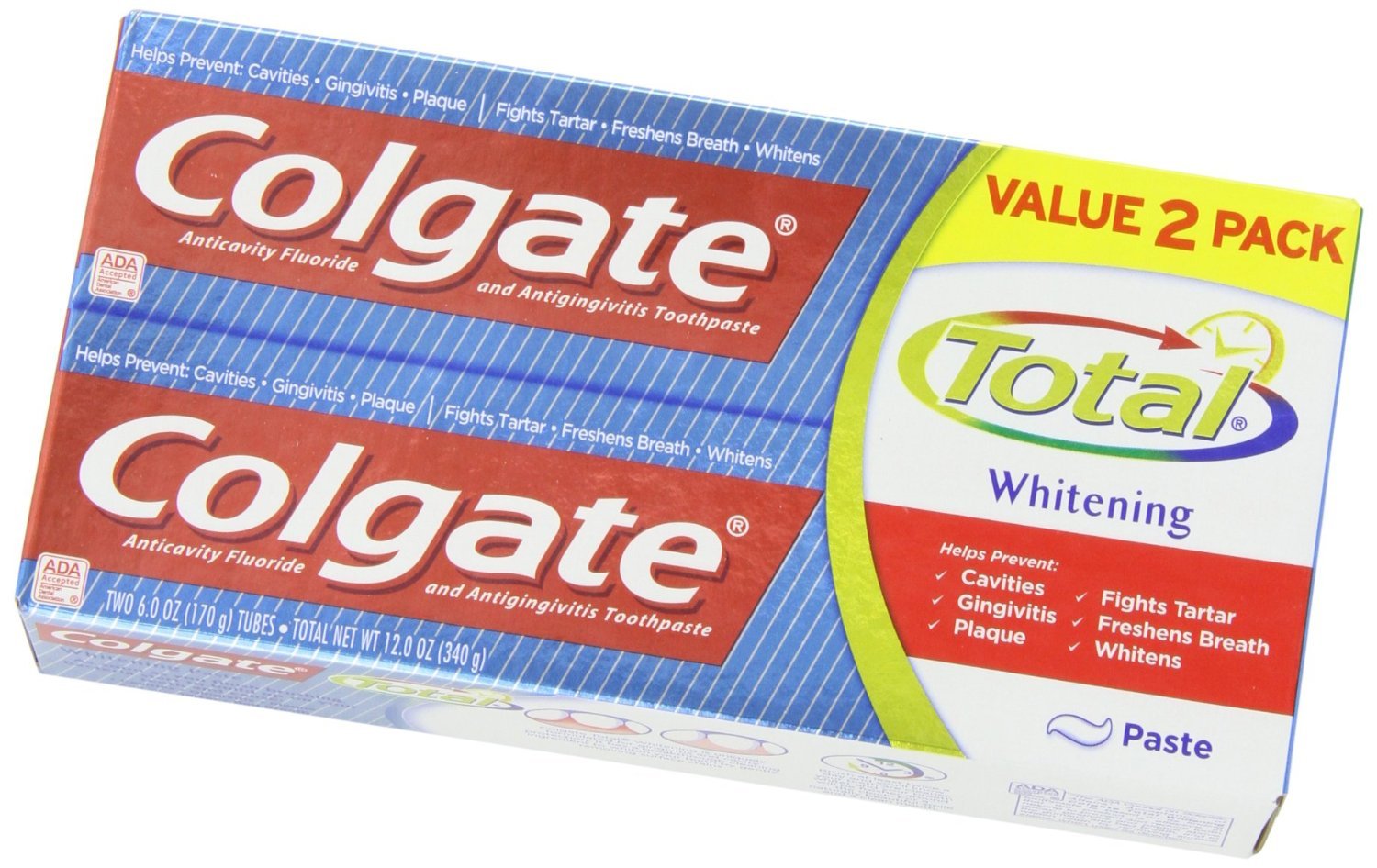 Colgate Total Whitening Toothpaste Twin Pack Colgate Total Whitening Toothpaste Twin Pack