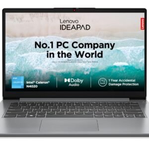 Lenovo IdeaPad 1 Intel Core Celeron N4020 14" HD Thin and Light Laptop (8GB/512GB SDD/Windows 11 Home/1Yr ADP Free/Cloud Grey/1.3Kg), 82V6009HIN