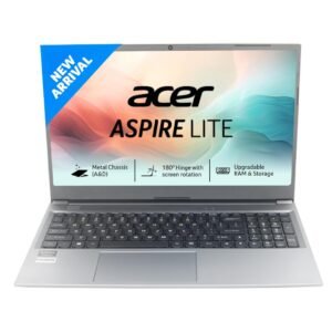 Acer Aspire Lite AMD Ryzen 5-5625U Premium Thin and Light Laptop (8 GB RAM/512 GB SSD/Windows 11 Home) AL15-41, 39.62 cm (15.6") Full HD Display, Metal Body, Steel Gray, 1.59 KG