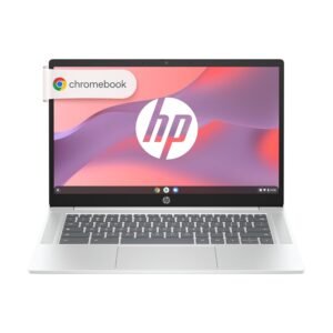 HP Chromebook 14, Chrome OS, Intel Processor N100, Chromeos, 14-Inch (35.6 Cm),Hd, 4Gb LpDDR5,64GB Emmc, Intel UHD Graphics, 720P HD Camera W/Privacy Shutter, Thin & Light (Silver, 1.45 Kg), Nf0014Tu