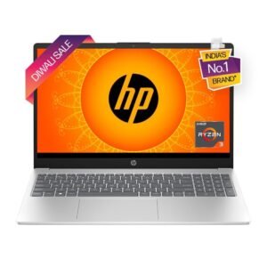 HP Laptop 15 AMD Ryzen3 7320U,15.6inch(39.6 cm) FHD,Anti- Glare,8GB LPDDR5,512GB SSD,Thin&Light,Dual Speakers,Win11,Natural Silver,1.59kg,15-fc0025AU