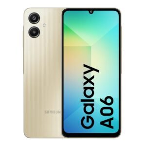 Samsung Galaxy A06 (Gold, 4GB RAM, 64GB Storage)| 50 MP Main Camera| Upto 8GB RAM with RAM Plus| MediaTek Helio G85| 5000 mAh Battery Knox Vault: Security & Privacy| Fingerprint Sensor