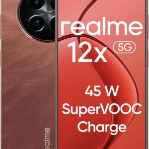 realme 12x 5G (Coral Red, 8GB RAM, 128GB Storage) | Upto 16GB (8+8GB) Dynamic RAM | Dimensity 6100+ Processor | 50 MP AI Camera | 7.69 mm Ultra-Slim Trendy Watch Design | 45 W SUPERVOOC Charge