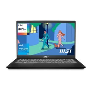 MSI Modern 15, Intel 12Th Gen I5-1235U, 40Cm Fhd Thin & Light Laptop (8Gb/512Gb Nvme Ssd/Windows 11 Home/Iris Xe Graphics/Classic Black/1.7Kg, B12Mo-818In)