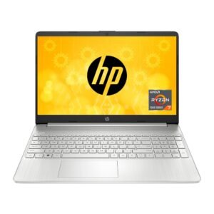 HP Laptop 15s, AMD Ryzen 7 5700U, 15.6-inch (39.6 cm), FHD, 16GB DDR4, 512GB SSD, AMD Radeon graphics, Backlit KB, Thin & light, Dual speakers (Win 11, MSO 2021, Silver, 1.69 kg), ey2001AU