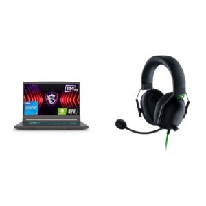 MSI Thin 15, Intel Core i5-13420H, 40CM FHD 144Hz Gaming Laptop(16GB/512GB NVMe SSD/Windows 11 Home/