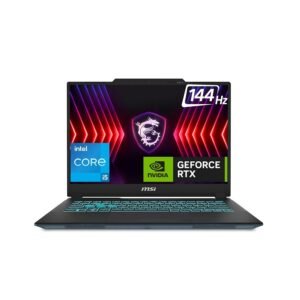 MSI Cyborg 14, Intel 13th Gen. i5-13420H, 36CM FHD+ 144Hz Gaming Laptop(16GB/512GB NVMe SSD/Windows 11 Home/MSO 2021/Nvidia GeForce RTX2050, 4GB GDDR6/Translucent Black/1.6Kg), A13UCX-205IN