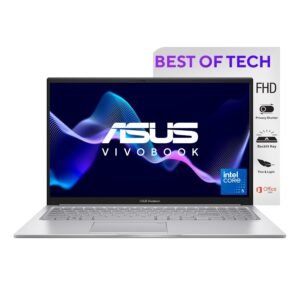 ASUS Vivobook 15 (2024), Intel Core 5 Processor 120U, 15.6" FHD 16:9 60Hz 250nits,(16GB RAM/512GB SSD/Win 11 Home/Office 2021/Backlit Keyboard/Cool Silver/1.7 Kg), X1504VAP-NJ541WS