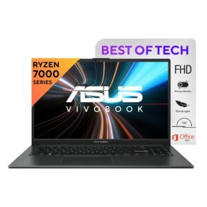 ASUS Vivobook GO 15 AMD Ryzen 5 Quad Core 7520U - (16 GB/512 GB SSD/Windows 11 Home) E1504FA-NJ549WS Thin and Light Laptop (15.6 Inch, Black, 1.63 Kg, with MS Office)