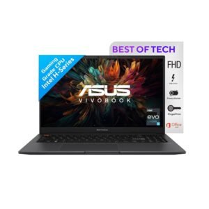 ASUS Vivobook S 15 2022, Intel Core EVO i5-12500H 12th Gen, 15.6-inch (39.62 cms) FHD, Thin & Light Laptop (8GB/512GB SSD/Win11/Office 2021/Backlit/FingerPrint/70WHr/Black/1.80 kg), K3502ZA-KJ522WS