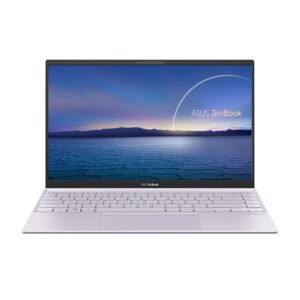 ASUS ZenBook 14 (2021), AMD Ryzen 5 5500U, 14 inches FHD Thin and Light Laptop (8GB RAM/512GB SSD/Integrated Graphics/Office 2019/Windows 10/Lilac Mist/1.22Kg), UM425UA-AM502TS