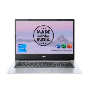 Acer Aspire 3 Made in India Laptop (Intel Celeron Dual-Core Processor N4500 | 4GB | 256GB SSD | Windows 11 Home | MS Office 2021 Home & Student | Silver| 1.45 kg) A314-35 with 14 inch HD Display