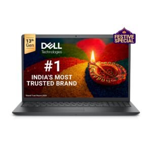 Dell 15 Thin & Light Laptop, 13th Gen Intel Core i3-1305U Processor, 8GB DDR4, 512GB SSD, 15.6" (39.62cm) FHD 120Hz 250 nits, Intel UHD Graphics, Windows 11 + MSO'21, 15 Months McAfee, Black, 1.66kg