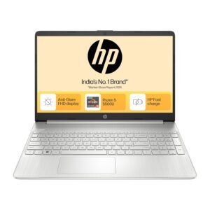 HP 15s Ryzen 5000 (16GB RAM/512GB SSD/FHD/Windows 11/MS Office 21/Backlit Keyboard/ 15.6” (39.6 cm)/Silver/2.21 KG) eq2305AU/eq2182au Laptop