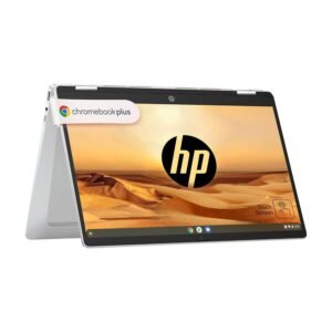 HP Chromebook Plus x360 14, Intel Core i3-N305, ChromeOS, 14-inch (35.6 cm), FHD, Touchscreen, 8GB LPDDR5, 128GB UFS, Intel UHD Graphics, 1080p FHD Camera w/Privacy Shutter (Silver, 1.37 kg) cd0013TU