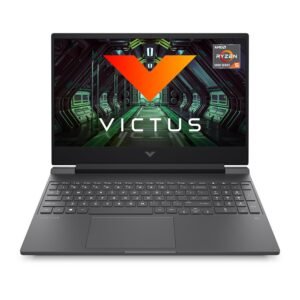 HP [Smart Choice Victus Gaming Laptop AMD Ryzen 5 5600H 15.6 "(39.6 cm) FHD IPS (8GB RAM/512GB SSD/AMD Radeon RX 6500M Graphics(4GB GDDR6)/144Hz/9ms Response time/Backlit KB/B&O/Win 11),15-fb0777AX