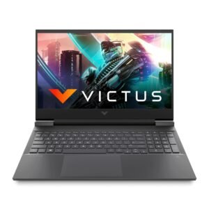 HP Victus Gaming Laptop, AMD Ryzen 5 5600H, 4GB GTX 1650 GPU, 16.1-inch (40.9 cm) FHD IPS 144Hz, 8GB DDR4, 512GB SSD, Backlit KB, 7ms response time (Win 11, MSO, Silver, 2.48 kg), e0301AX