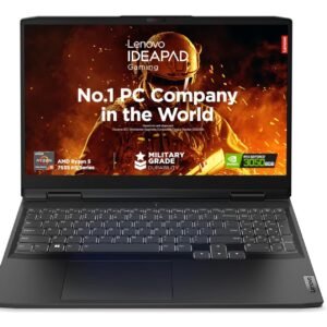 Lenovo IdeaPad Gaming 3 AMD Ryzen 5 7535HS 15.6" (39.62cm) FHD IPS 120Hz Gaming Laptop (16GB/512GB SSD/Win11/Office 2021/NVIDIA RTX 3050 6GB/Alexa/3 Month Game Pass/Onyx Grey/2.3Kg), 82SB00QKIN