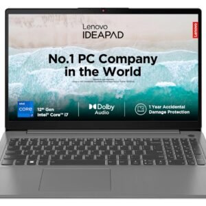 Lenovo IdeaPad Slim 3 12th Gen Core i7-1255U 15.6inch (39.62cm)(16GB RAM/512GB SSD/FHD IPS/Windows 11/MS Office 2021/1Yr ADP Free/3months Game Pass/Grey/1.63Kg), 82RK011GIN Thin & Light Laptop
