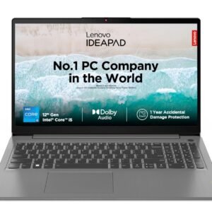 Lenovo IdeaPad Slim 3 12th Gen Intel Core i5-1235U 15.6" (39.62cm) FHD Thin & Light Laptop (8GB/512GB SSD/Windows 11/Office 2021/Backlit/1Yr ADP Free/3months Game Pass/Arctic Grey/1.63Kg), 82RK0062IN