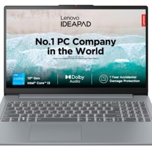 Lenovo IdeaPad Slim 3 13th Gen Intel Core i3 15.6 inch (39.6cm) FHD Laptop (8GB/512GB SSD/Windows 11/Office 2021/Alexa Built-in/1Yr ADP Free/3 Month Game Pass/Arctic Grey/1.62Kg), 82X70033IN