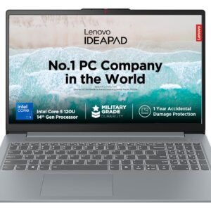 Lenovo IdeaPad Slim 3 Intel Core 5-120U 15.6" (39.6cm) FHD IPS Thin & Light Laptop (16GB/512GB SSD/Win 11/Office 2021/1Yr ADP Free/Alexa Built-in/3 Month Game Pass/Arctic Grey/1.62Kg), 83E6001JIN