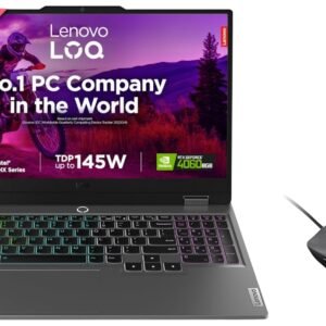 Lenovo LOQ Windows, Intel Core i7-14700Hx 15.6" (39.6Cm) 144Hz 300Nits FHD Gaming Laptop (16GB/1Tb SSD/Win/Nvidia Geforce RTX 4060 8GB/Mso/Grey/2.4Kg), 83DV00BEIN +M210 Mouse