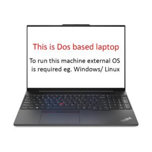 Lenovo ThinkPad E16 Intel Core i5 13th Gen 16" WUXGA IPS 300 Nits Thin and Light Laptop (8GB RAM/512GB SSD/DOS/FPR/Graphite Black/1Y Premier Support/1.77 kg), 21JN004GIG