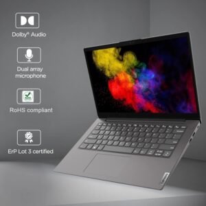 Lenovo V14 G3 Laptop (Intel Core i5/ 12th Gen/ 8GB RAM/ 512GB SSD/DOS/ 14" Inch), Arctic Grey, 1 Year Service Center Carry in Warranty