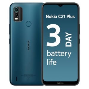 Nokia C21 Plus Android Smartphone, Dual SIM, 3-Day Battery Life, 4GB RAM + 64GB Storage, 13MP Dual Camera with HDR | Dark Cyan