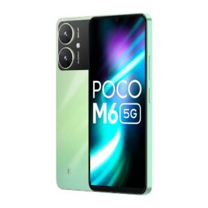 POCO M6 5G (Polaris Green, 8GB RAM, 256GB Storage) | MediaTek Dimensity 6100+ 5G Processor | 5000 mAh Battery + 18W Fast Charging | 50 MP AI Dual-Camera System & Side Fingerprint Sensor
