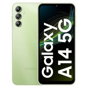 Samsung Galaxy A14 5G (Light Green, 4GB, 64GB Storage) | Triple Rear Camera (50 MP Main) | Upto 8 GB RAM with RAM Plus | Without Charger