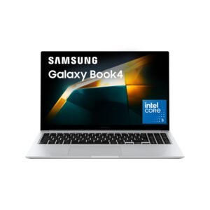 Samsung Galaxy Book4 (Silver, 8GB RAM, 512GB SSD) | 15.6" Full HD Screen | Intel Core 5 120U Processor | Windows 11 Home | MS Office 2021 | Fingerprint Reader | Intel Iris XE Graphics | RJ45 LAN Port