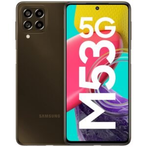 Samsung Galaxy M53 5G (Emerald Brown, 6GB, 128GB Storage) | 108MP | sAmoled+ 120Hz | 12GB RAM with RAM Plus | Without Charger