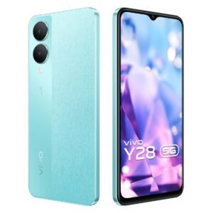 Vivo Y28 5G (Glitter Aqua, 8GB RAM, 128GB Storage) with No Cost EMI/Additional Exchange Offers