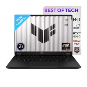 ASUS TUF Gaming, Gaming Laptop, 14" FHD, 165Hz 400 nits, AMD Ryzen AI 9 HX 370 Processor 2.0GHz (32GB RAM/2TB SSD/NVIDIA GeForce RTX 4060/Windows 11/Office 2021//Jaeger Gray/1.46 Kg), FA401WV-RG037WS