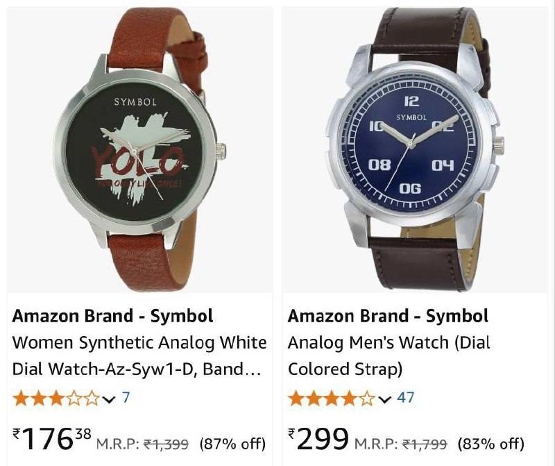 Symbol Watches Upto 90% Off
Starting from Rs.176