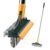 3 in 1 Bathroom Cleaning Brush with Wiper and Squeegees,Tiles Cleaning Brush with Long Handle Tile Cleaner Brush Bathroom Floor Brush Window Cleaning Brush Floor Scrub Brush Shower Squeezer