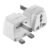 Ceptics Type G UK Adapter for Indian Pins , India to Hong Kong, UAE, Dubai Travel – Perfect for Laptop, Camera, Charger – CE – RoHS – 2 Pack -White – 5 Years Warranty