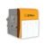 EMBOX 3 Pin Multi Plug Adapter with Individual Switch 3 Pin Plug Socket Safety Shutter Spike Buster Fuse Protected Adapter 3 Way Plug Extension for Home Office Travel-5A-250V, Pack of 1 Orange