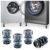 EZILO Anti-Vibration Pads for Washing Machine Floor Trays Refrigerator Stand Washing Machine Stand Height Adjustment Feet for Refrigerators Fridge Stands with Anti-Slip Rubber | Pack of 4