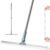 SMEF 3-in-1 Silicone Magic Broom & Floor Wiper | 180° Rotating Head with Extendable Handle (Up to 110 cm) | Multi-Surface Cleaning Tool for Bathroom & Kitchen | Heavy-Duty Stainless Steel Rod