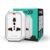 Sturlite Alyx 3 Pin Plug| Universal AC Travel Adapter| ABS Strong Body Socket (Pack of 1)