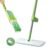 TEKCOOL Flat Microfiber Magic Mop for Floor Cleaning,Home Hands Free Squeeze Mop for Floor, Slider Squeeze Mop, Stainless-Steel Handle, Bucket Less Mop and Microfiber Refill (Squeeze Mop Green)